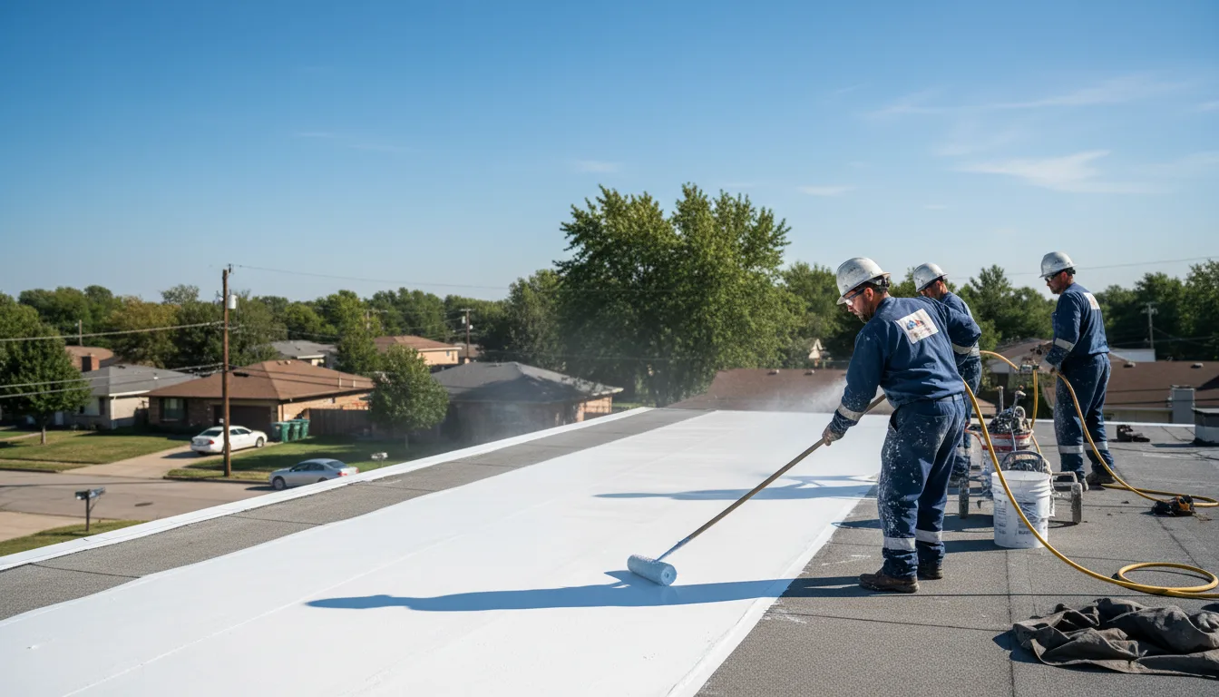 Commercial roof coating in Branchville, VA near me